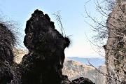 CORNA CAMOSCERA (COREN),1329 m, da Cavaglia di Val Brembilla il 14 gennaio 2019- FOTOGALLERY